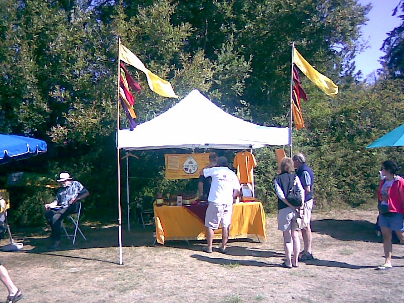 Chicaoji Booth at Lopez Island Farmers Market